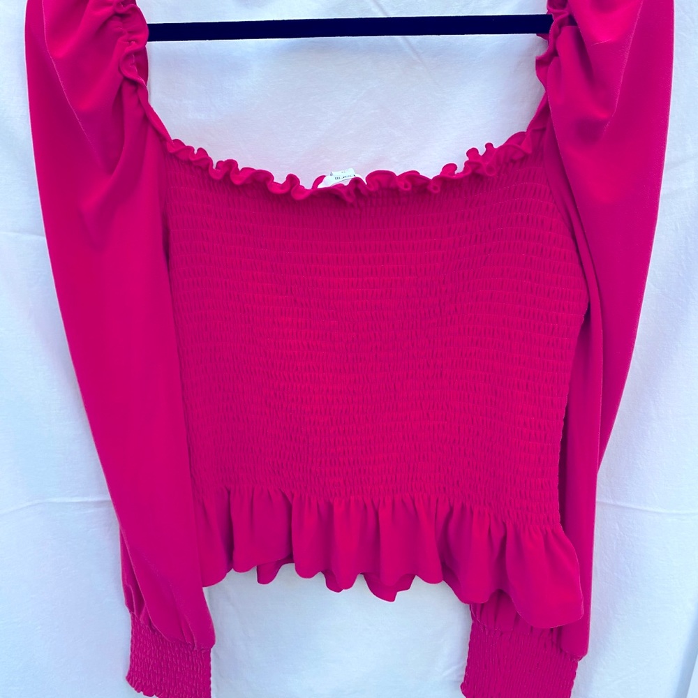 Pretty in paint berry bloom blouse